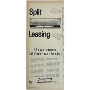 North American Split Leasing Advertisement Print 1970